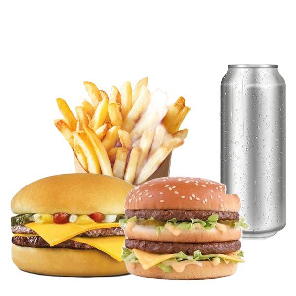 Double Cheese + Big, frites et boisson